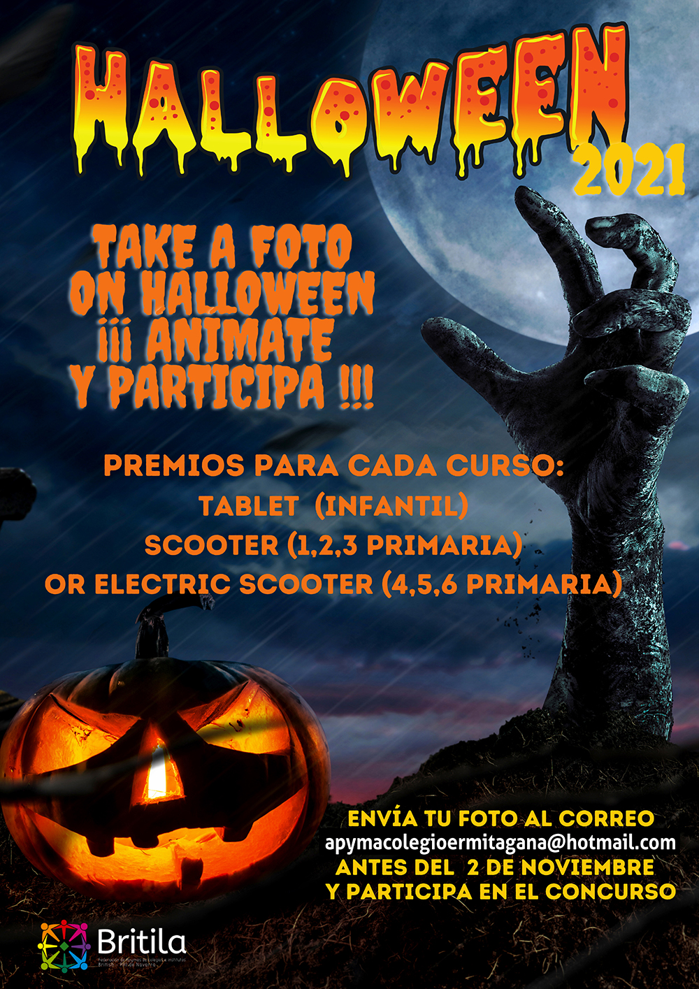 Tu foto de Halloween puede tener premio! - Colegio Público Ermitagaña School